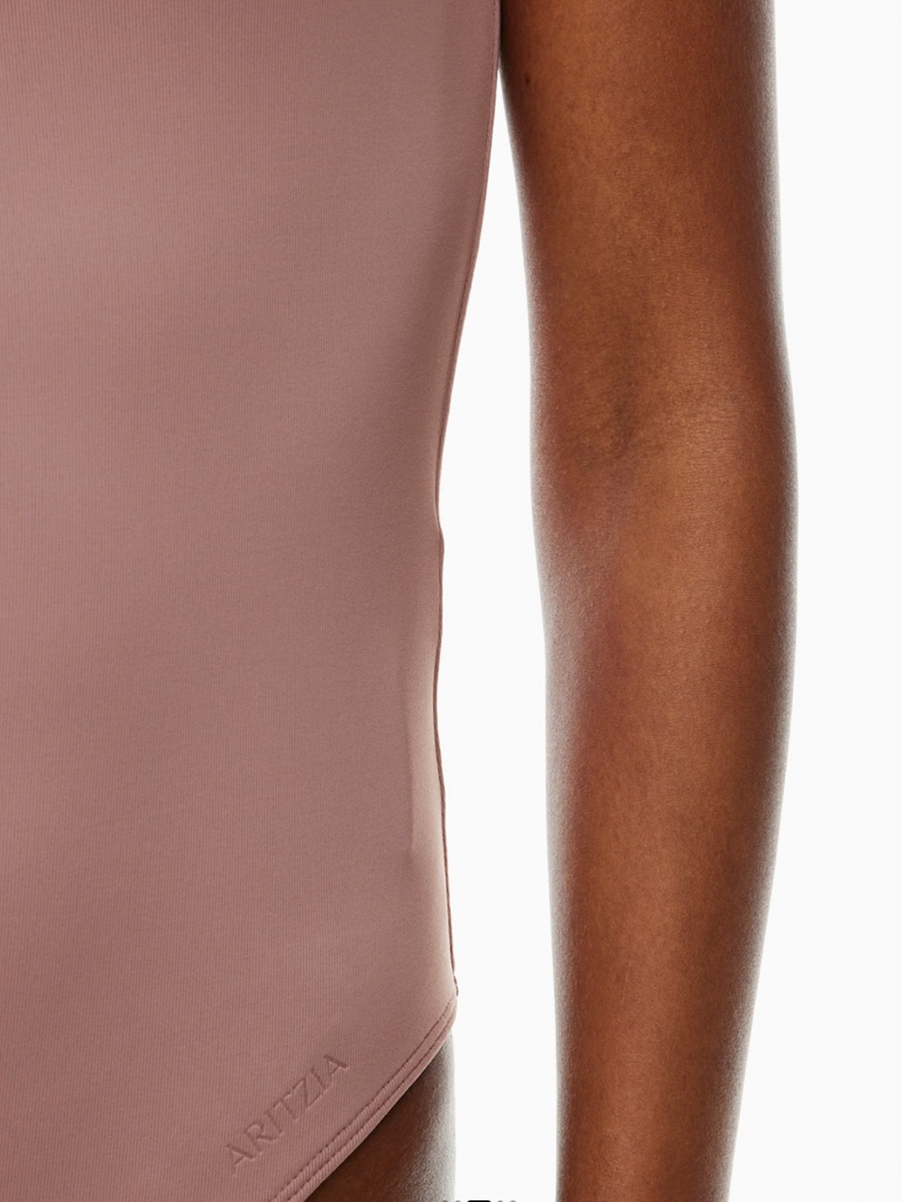 Aritzia Original Contour Esteem Bodysuit Tank Top Squareneck Claremont Mauve - Picture 6 of 8